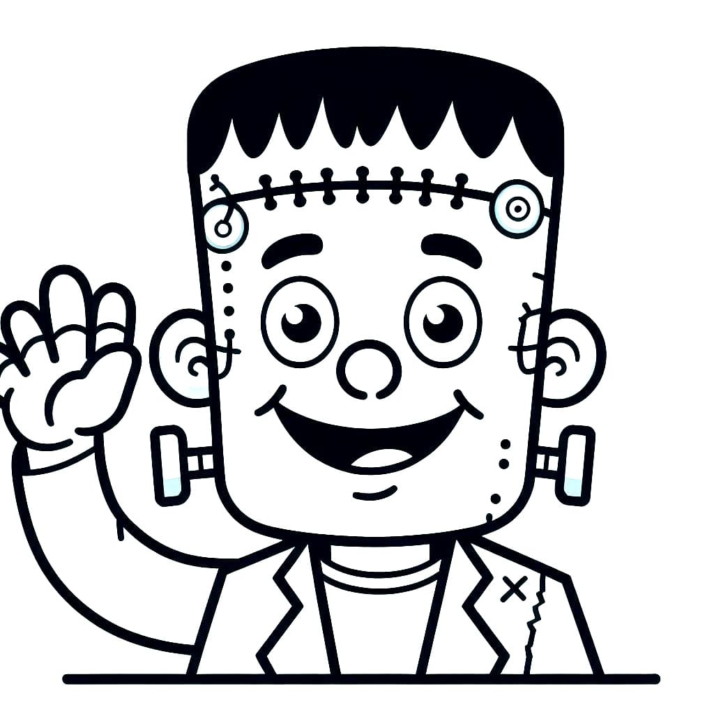 Frankenstein Coloring Page Printable