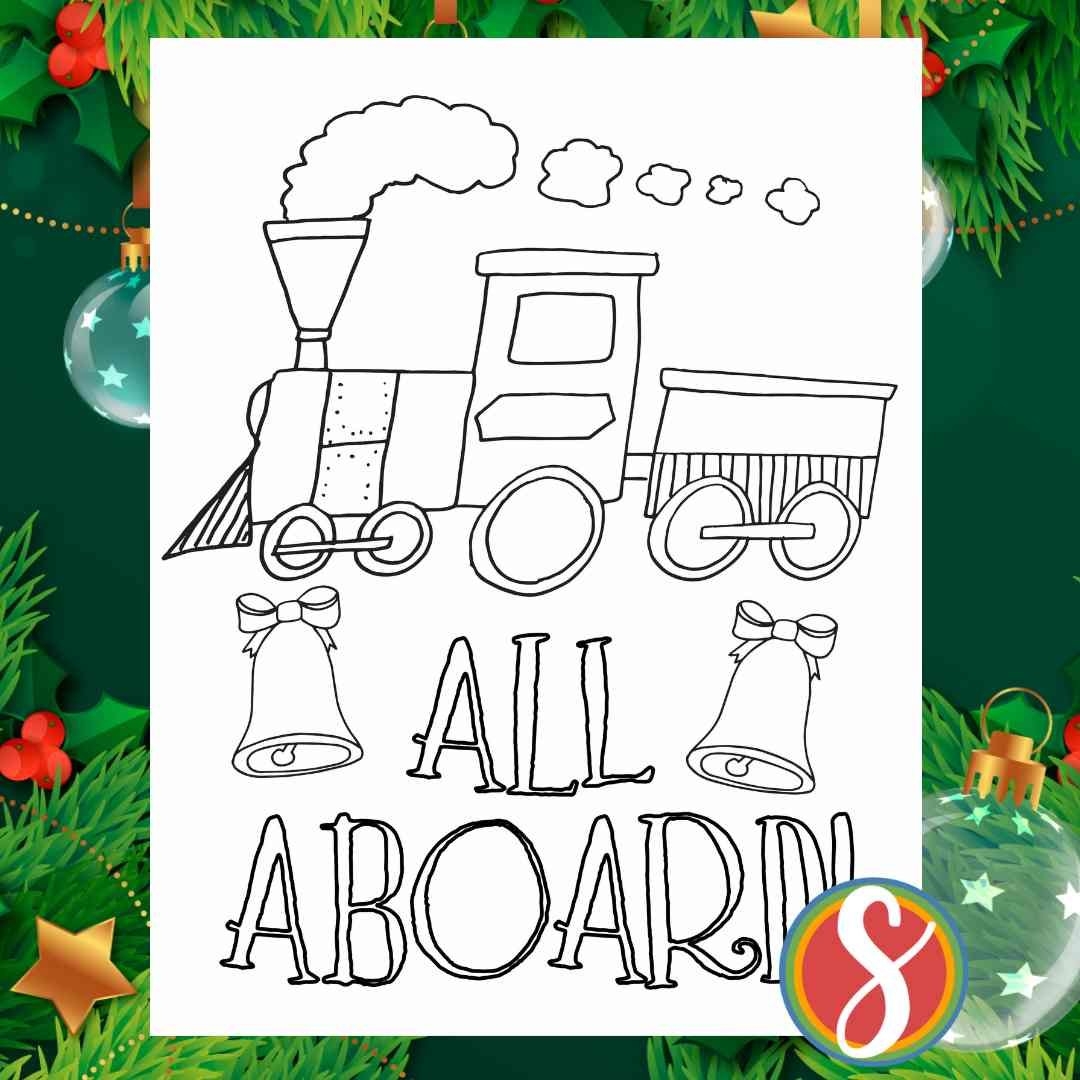 Polar Express Free Coloring Pages
