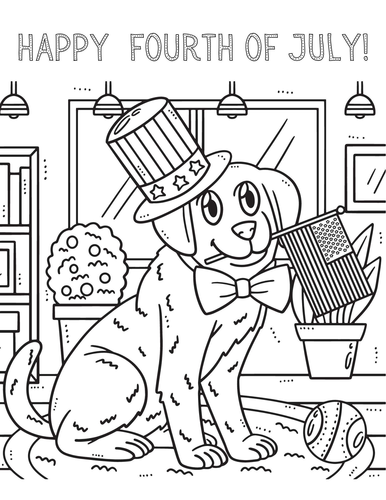 Free 4th Of July Coloring Pages For Kids Xoxoerinsmith