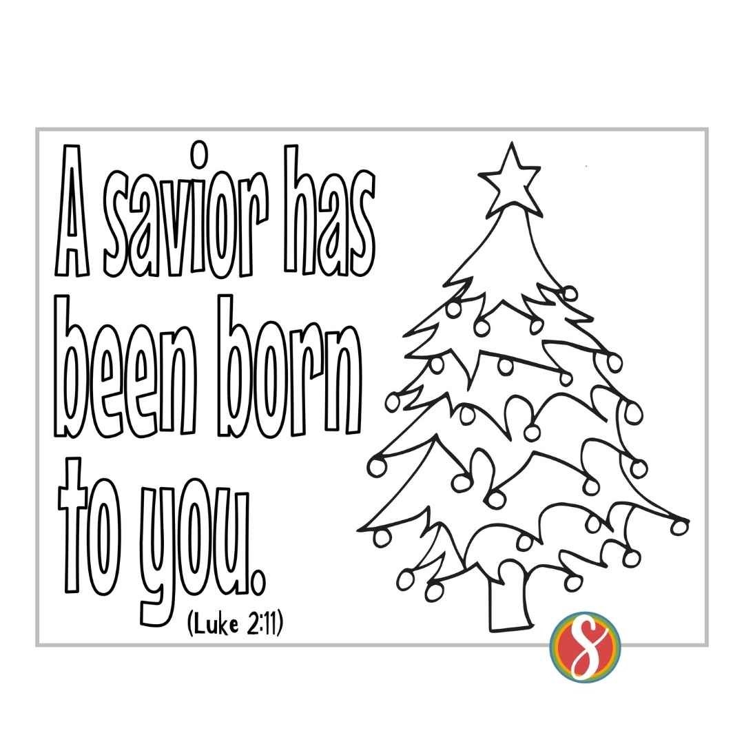 Free Christmas Religious Coloring Pages