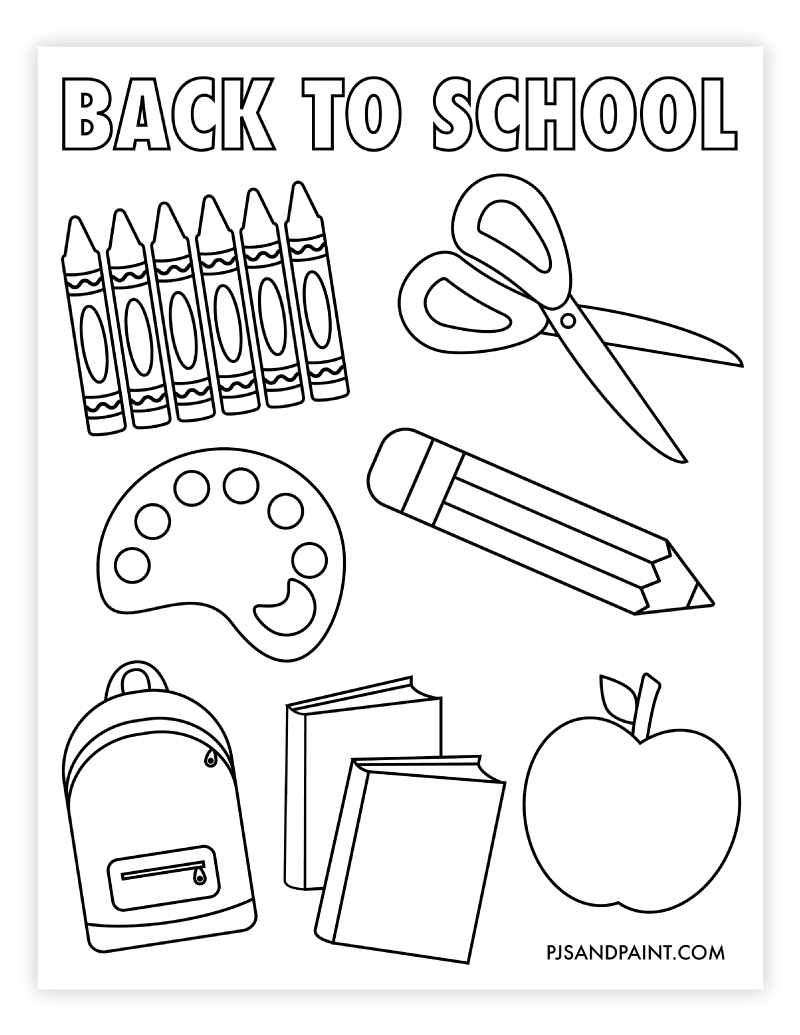 Free Back To School Coloring Sheets Download Free Back To School 
