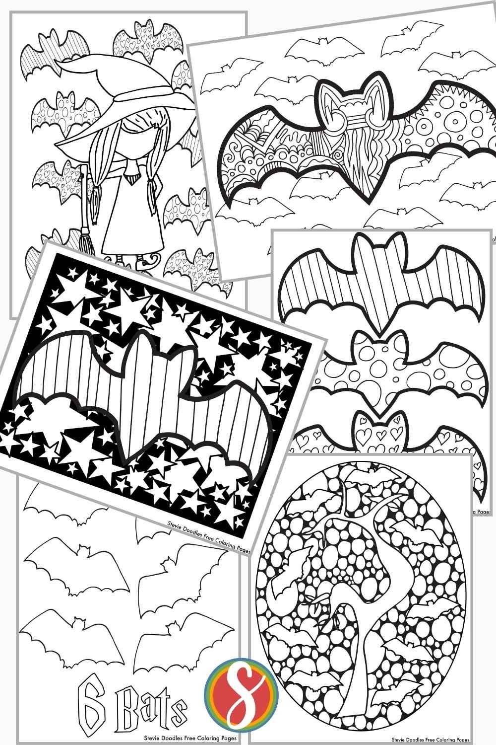 Free Bat Coloring Pages Stevie Doodles Free Bat Coloring Pages Stevie Doodles
