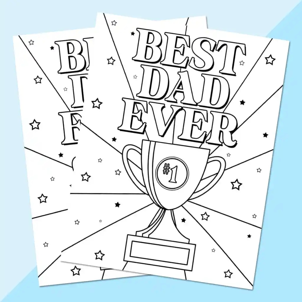 Free Best Dad Ever Father s Day Coloring Page Pineapple Paper Co 