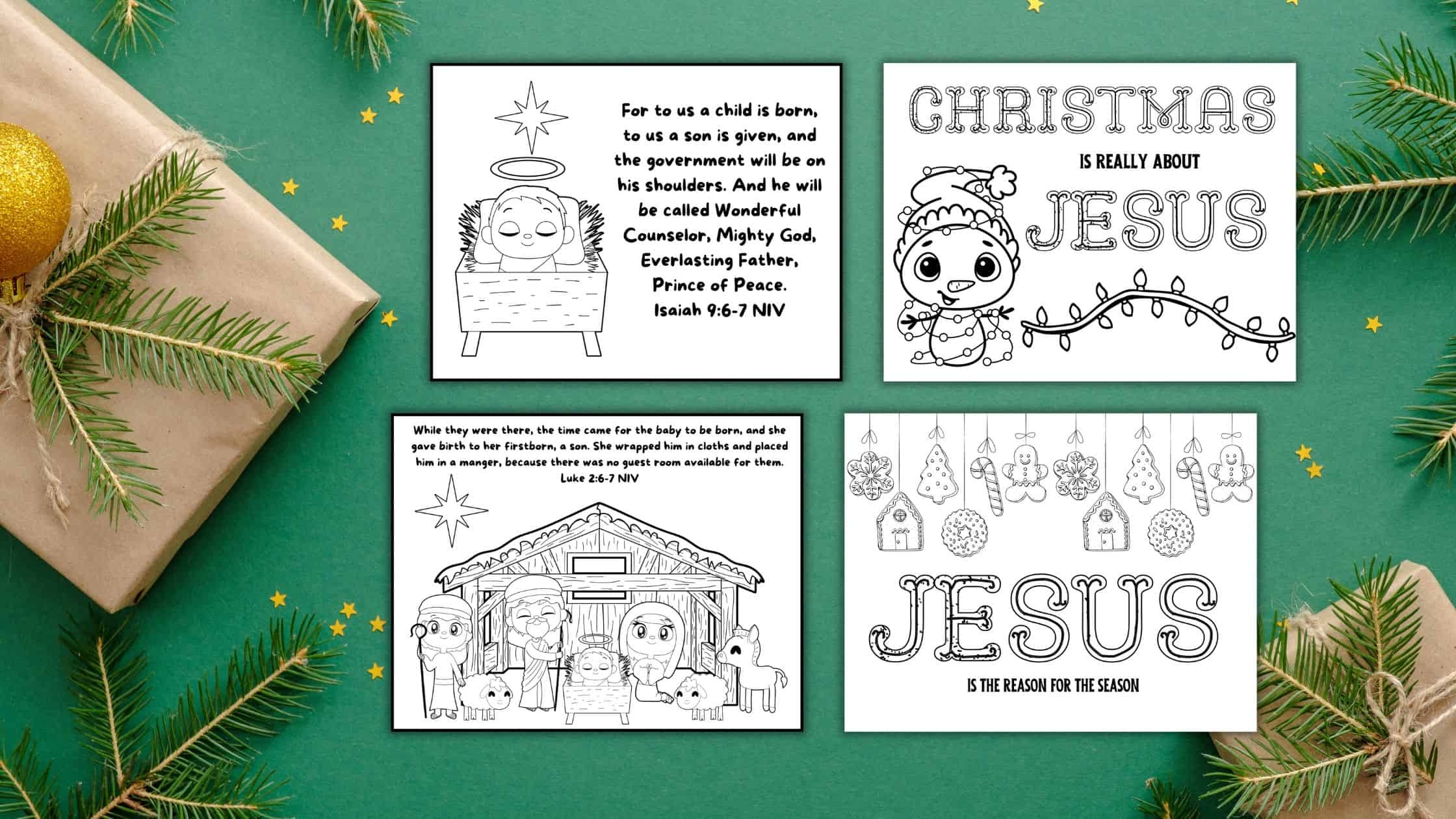 Free Christmas Bible Coloring Pages