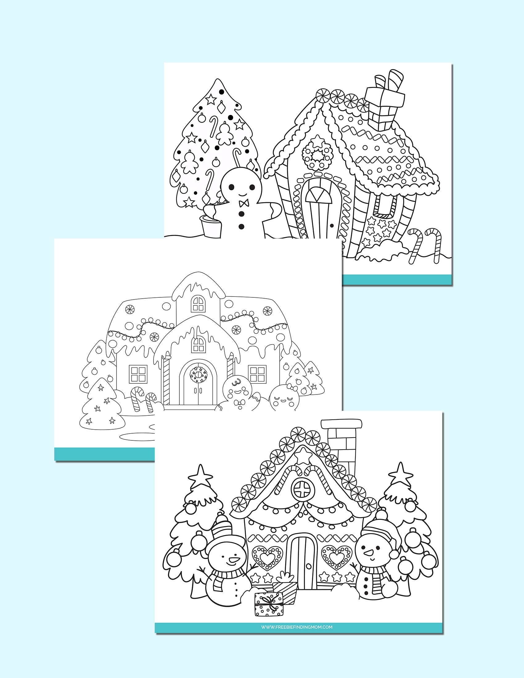 Free Printable Coloring Pages Of Gingerbread Houses