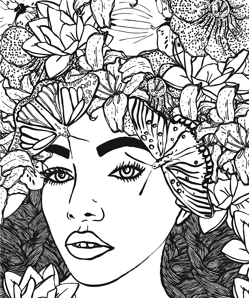 Free Coloring Pages Of Plants