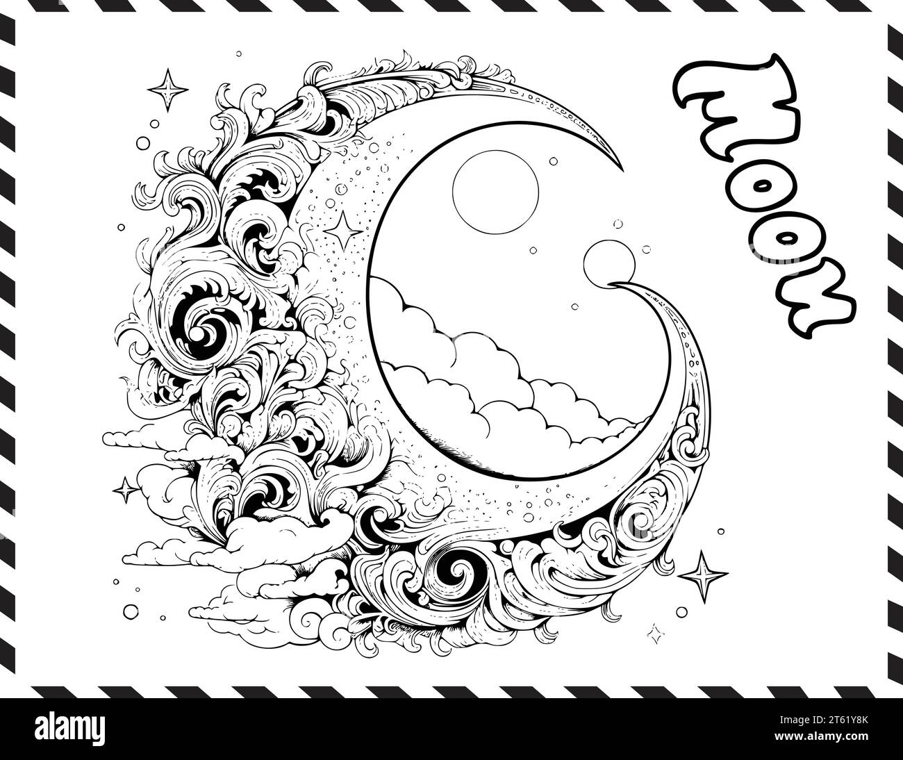 Free Coloring Pages Moon And Stars Hi res Stock Photography And Free Coloring Pages Moon And Stars Hi res Stock Photography And