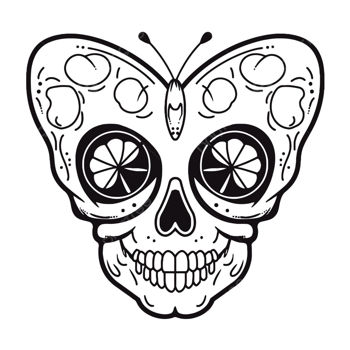 Free Coloring Pages Day Of The Dead