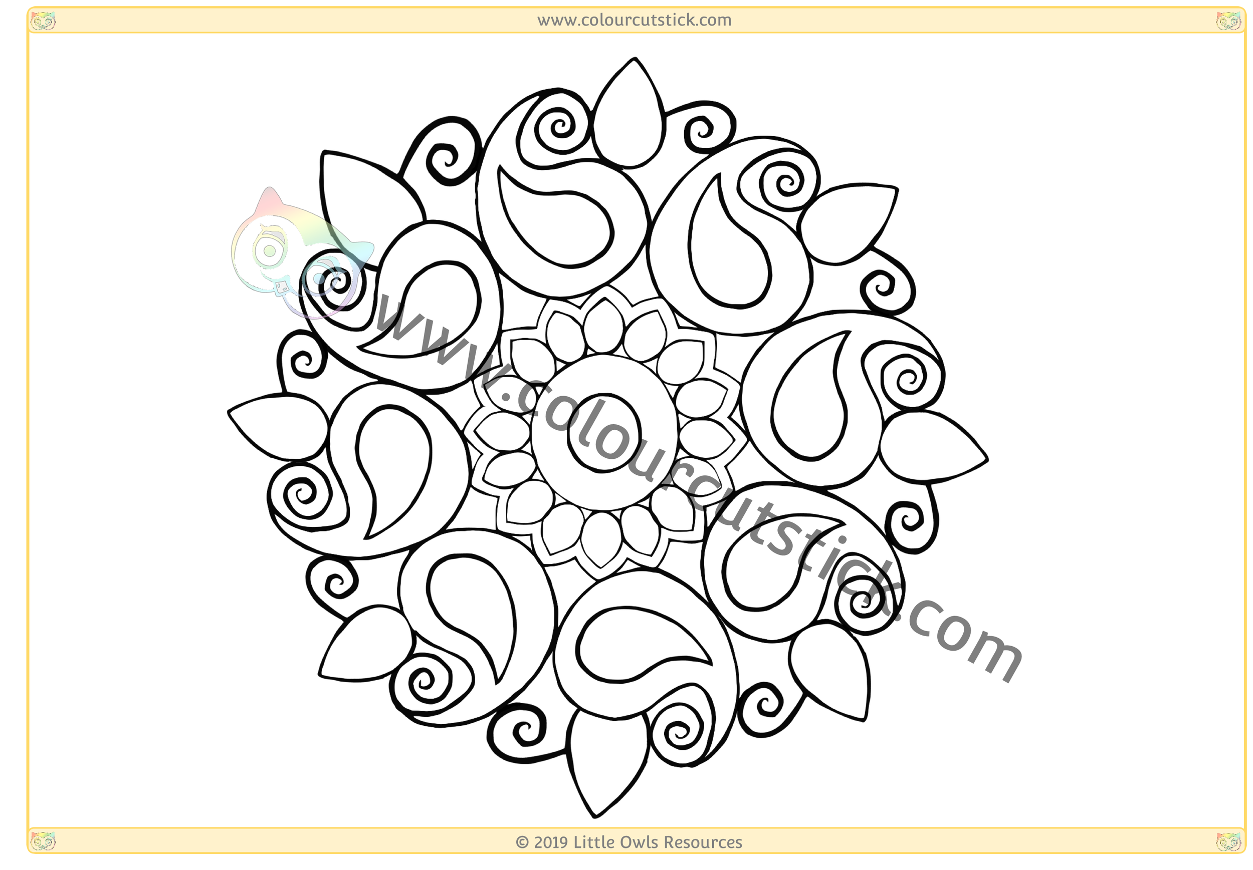 FREE Diwali Colouring Coloring Pages For Children Kids 
