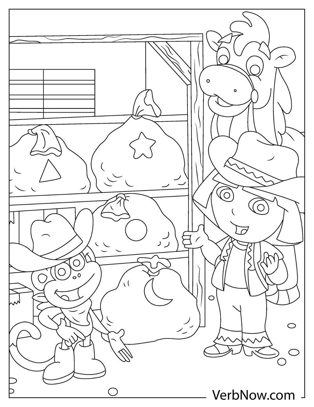 Free DORA Coloring Pages For Download Printable PDF Free DORA Coloring Pages For Download Printable PDF