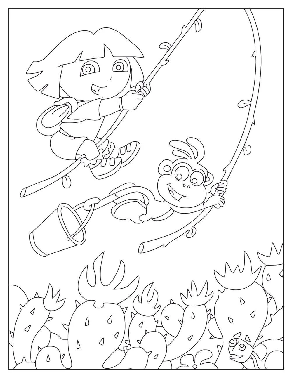 Dora The Explorer Printable Coloring Pages