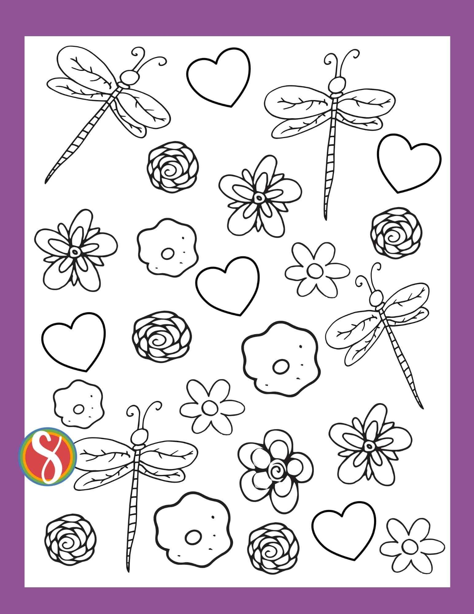 Free Flower Coloring Pages Stevie Doodles Free Flower Coloring Pages Stevie Doodles