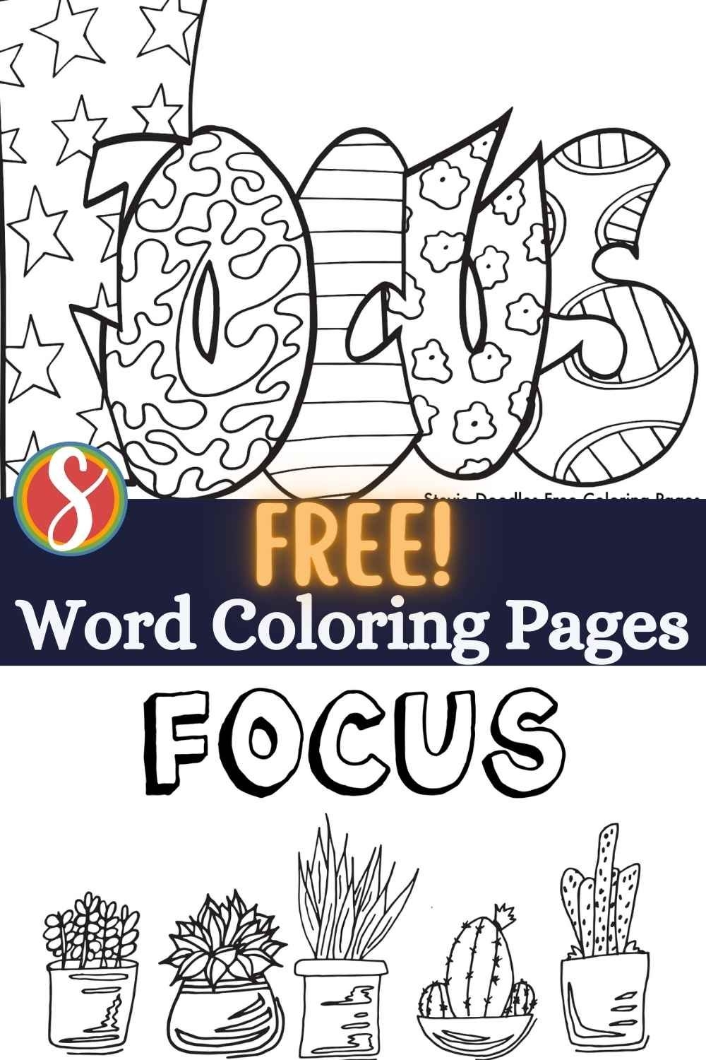 Coloring Pages Words Printable