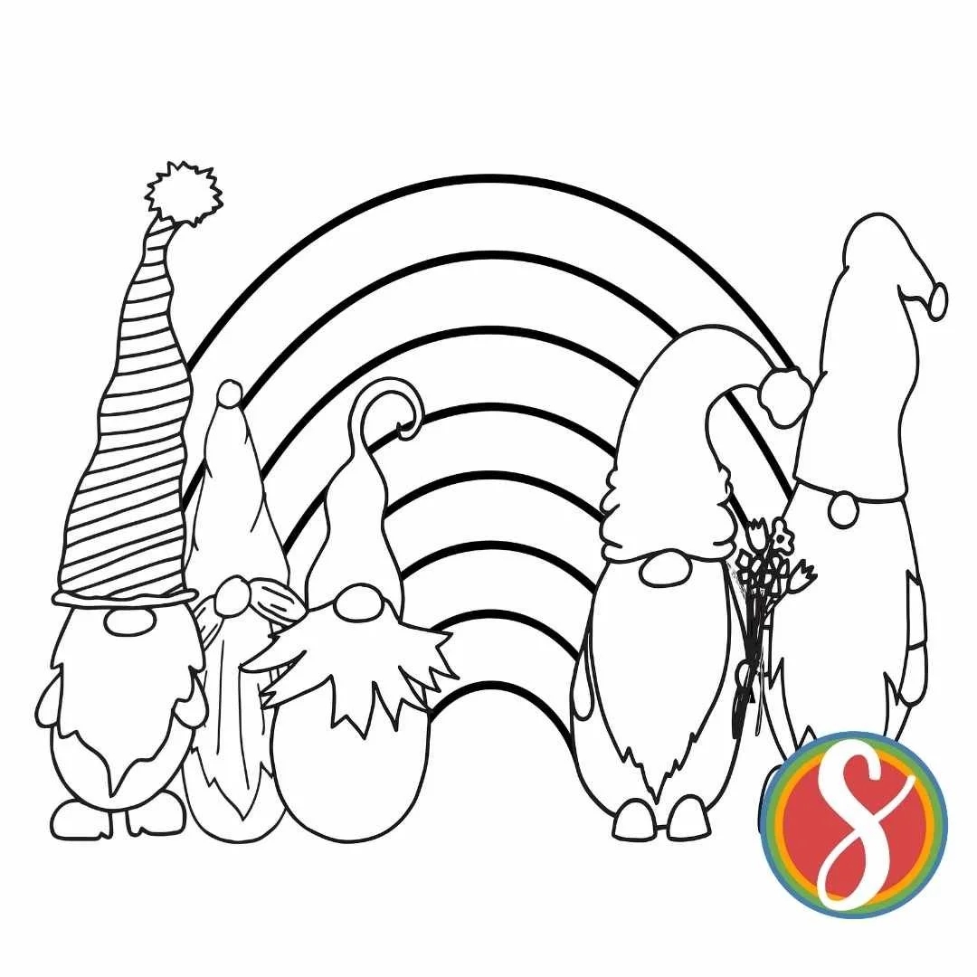 Free Gnome Coloring Pages Stevie Doodles Free Gnome Coloring Pages Stevie Doodles