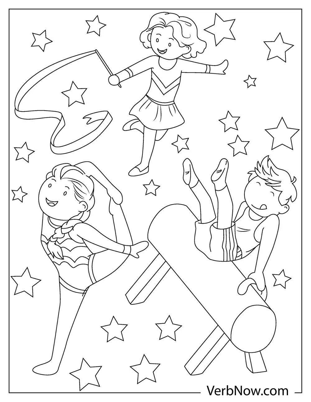 Free Gymnastics Coloring Pages For Download Printable PDF Free Gymnastics Coloring Pages For Download Printable PDF