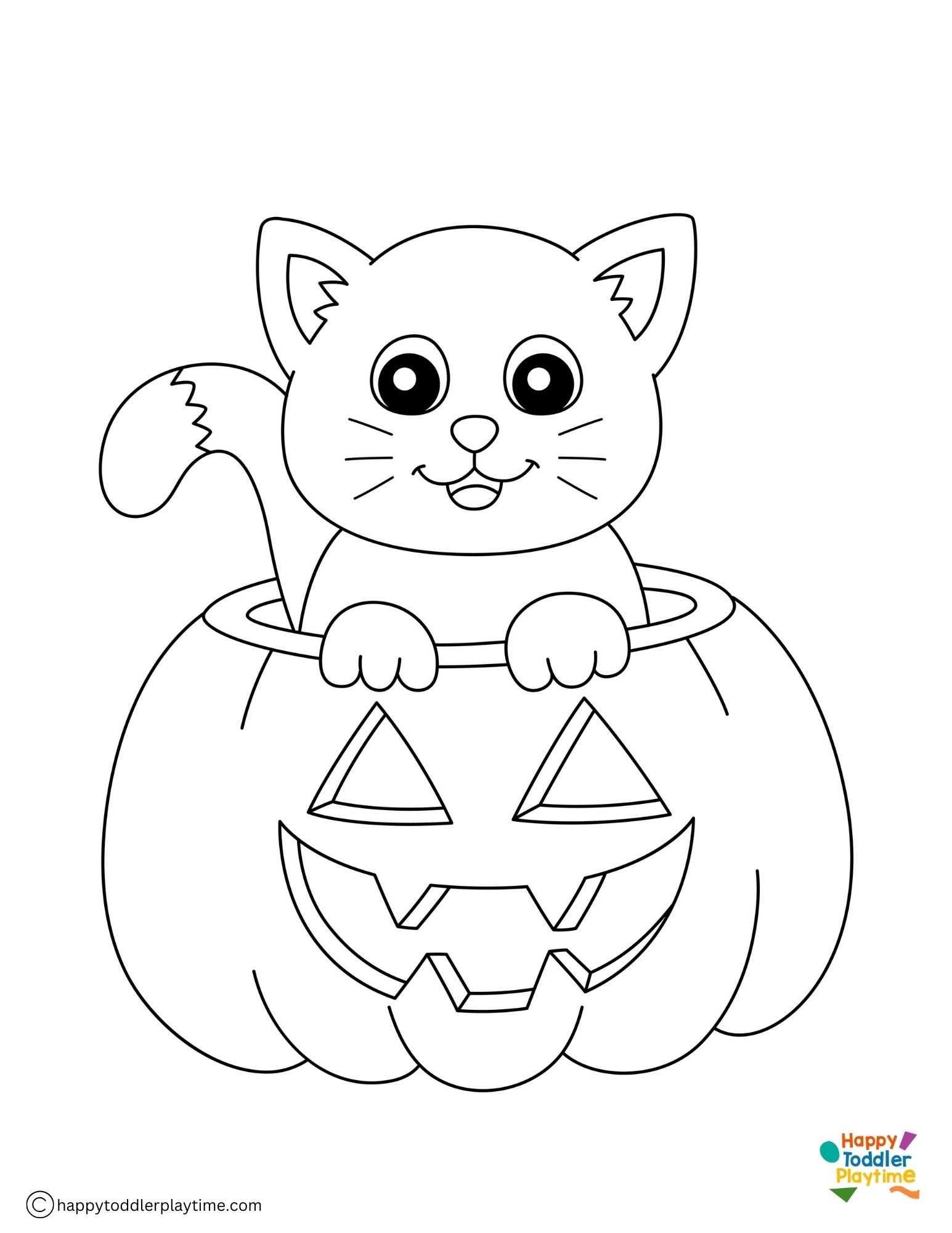 Free Halloween Cat Coloring Pages Happy Toddler Playtime Free Halloween Cat Coloring Pages Happy Toddler Playtime