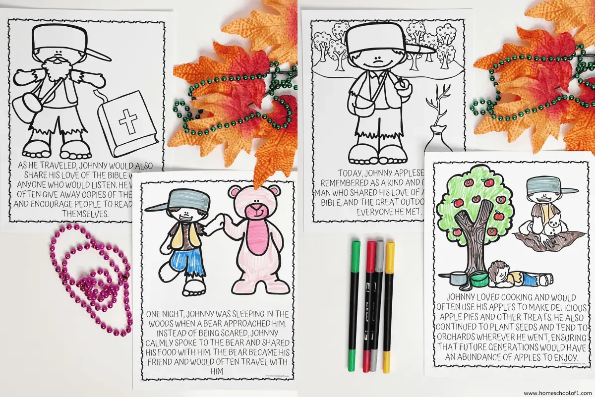 Free Johnny Appleseed Coloring Page For Kids Free Johnny Appleseed Coloring Page For Kids