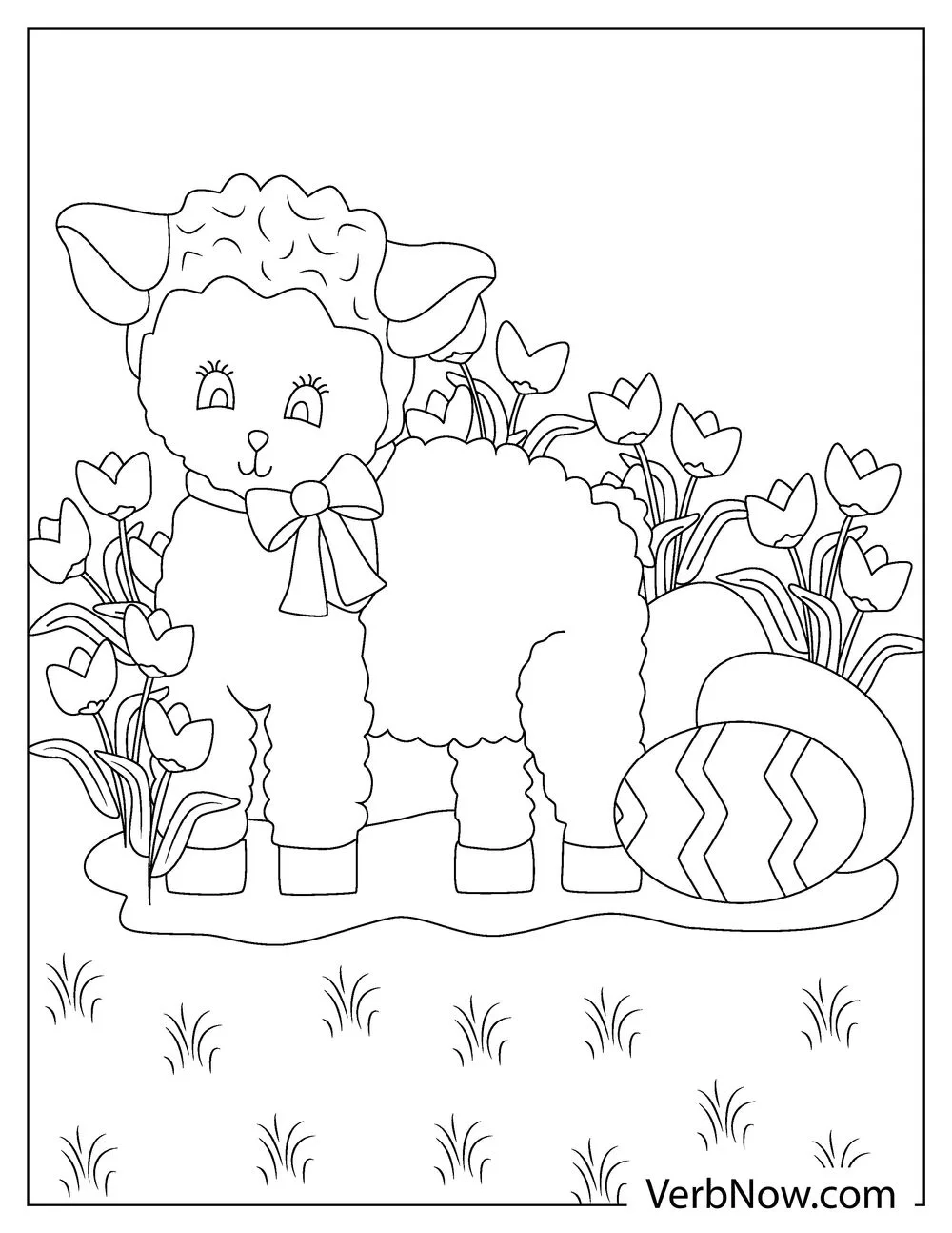 Free LAMB Coloring Pages For Download Printable PDF 