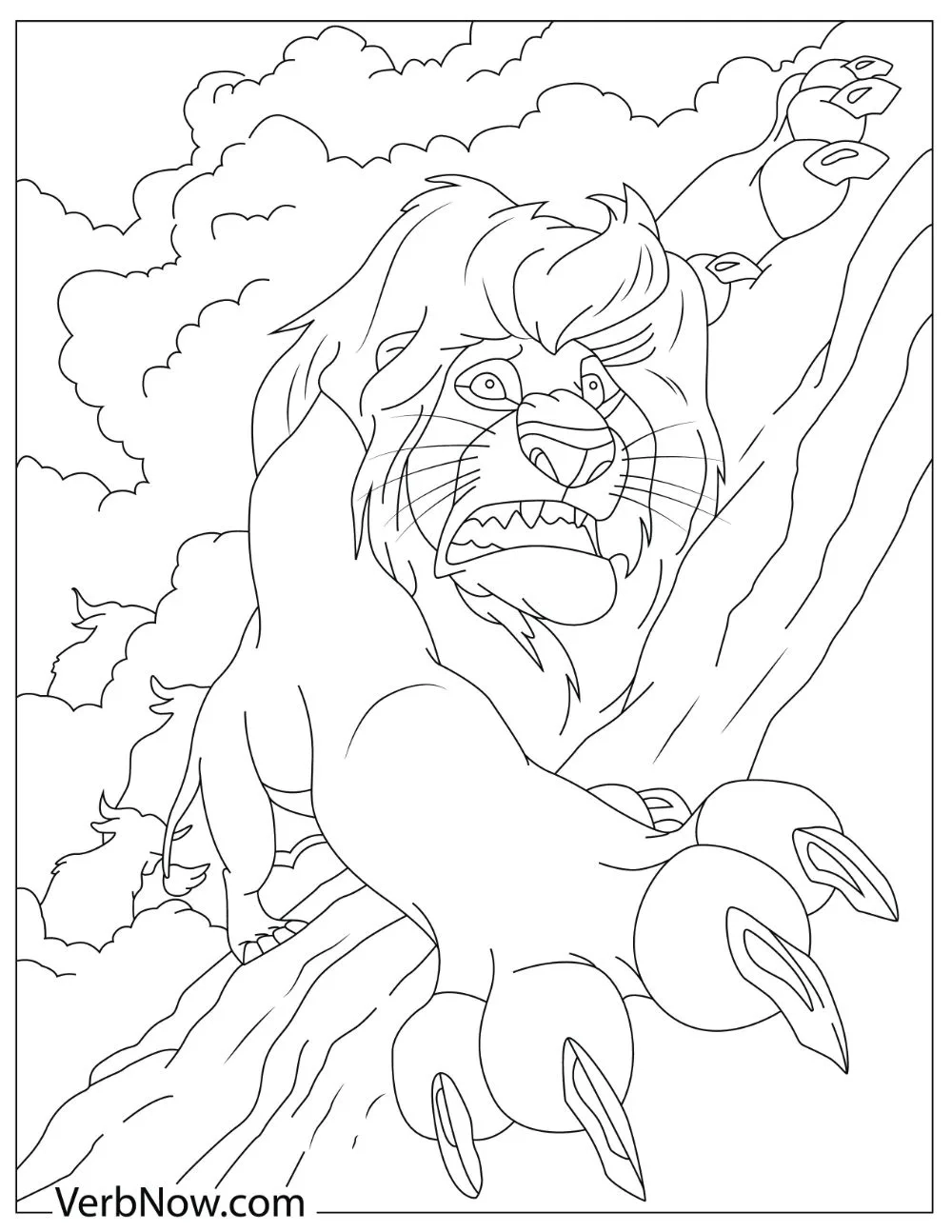 Free Coloring Pages Lion