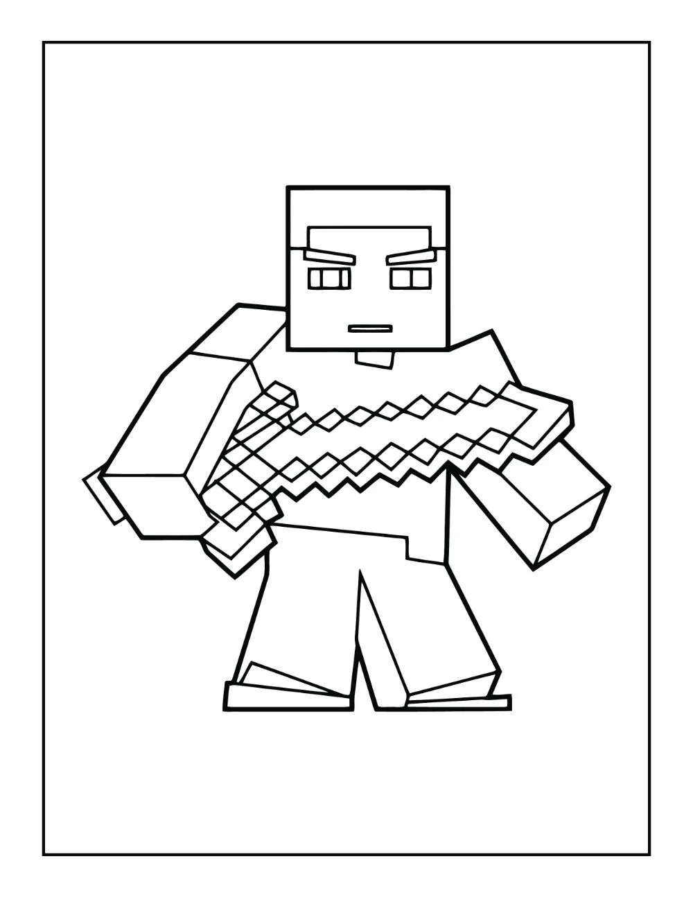 Free Minecraft Printable Coloring Pages Free Minecraft Printable Coloring Pages