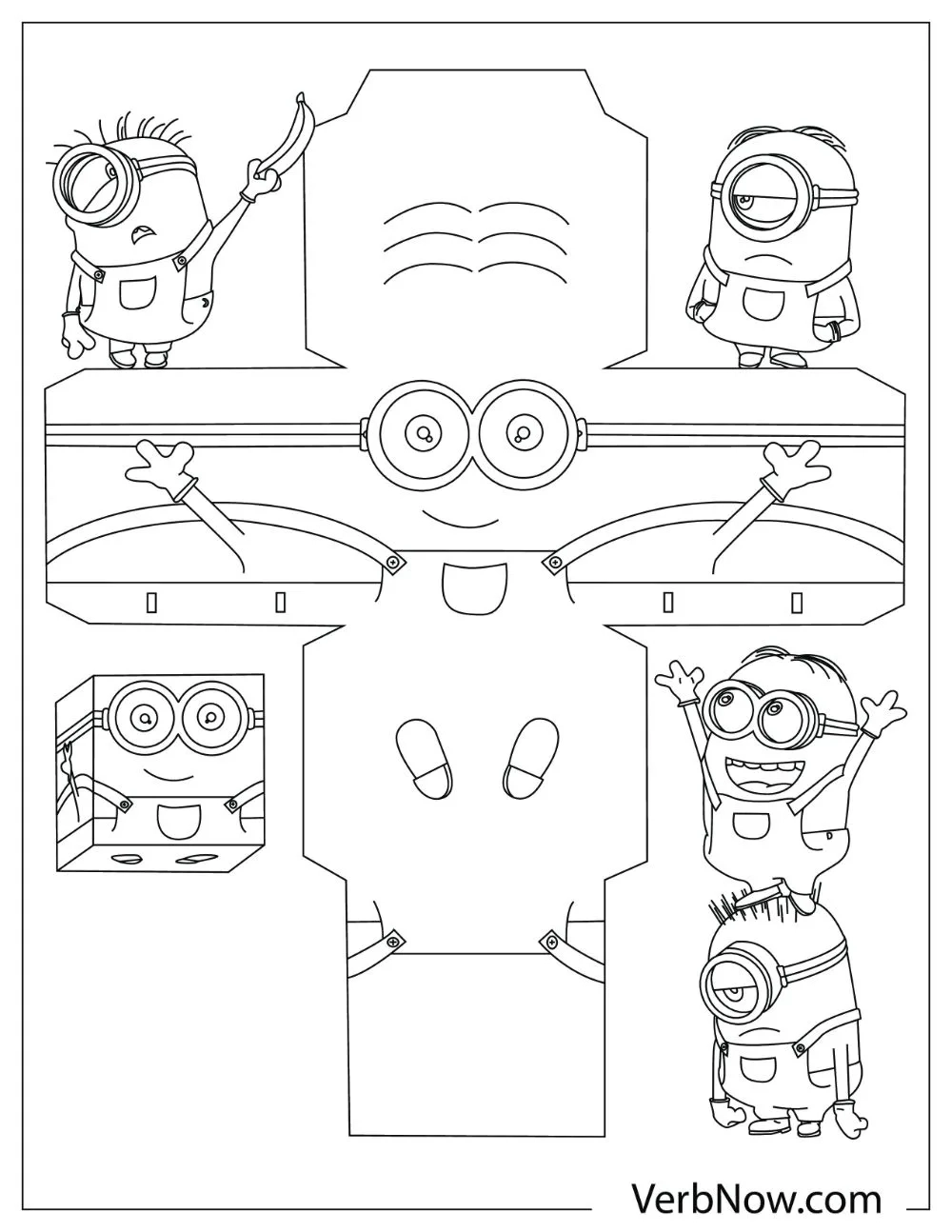 Free Minions Coloring Pages For Download Printable PDF Free Minions Coloring Pages For Download Printable PDF