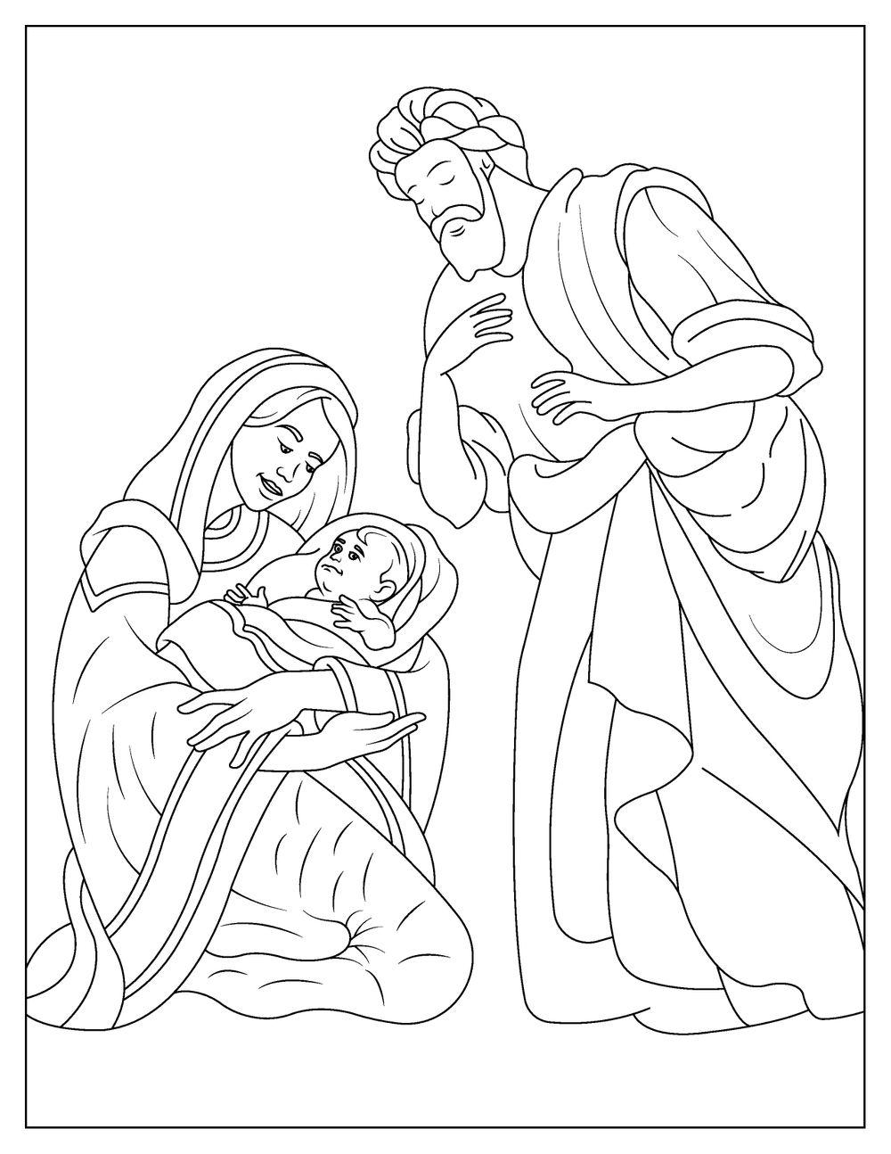Free NATIVITY SCENE Coloring Pages Printable PDF Free NATIVITY SCENE Coloring Pages Printable PDF