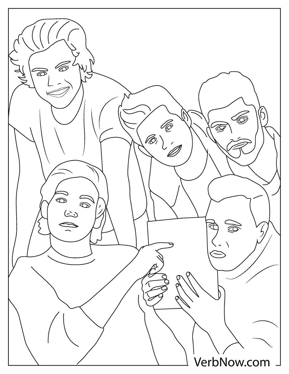 Free ONE DIRECTION Coloring Pages For Download Printable PDF 