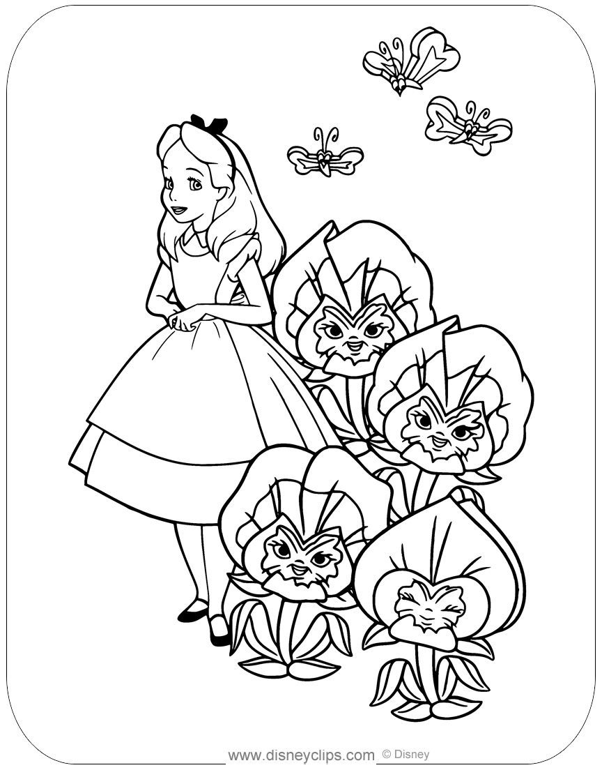 Free Printable Alice In Wonderland Coloring Pages Disneyclips Free Printable Alice In Wonderland Coloring Pages Disneyclips