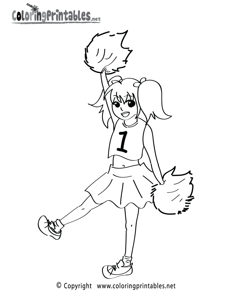Cheer Coloring Pages Printable