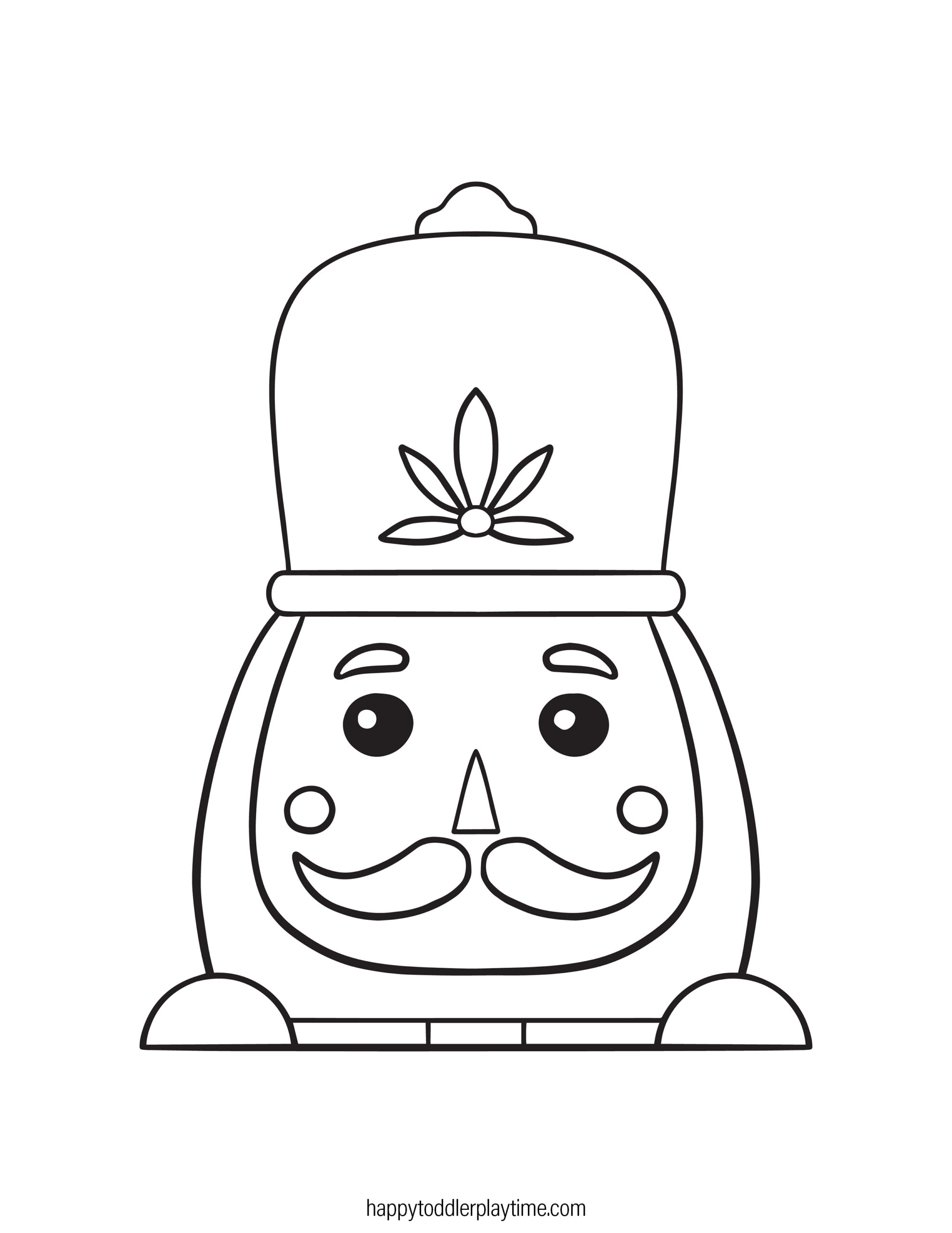Free Printable Christmas Nutcracker Coloring Pages Happy Toddler 
