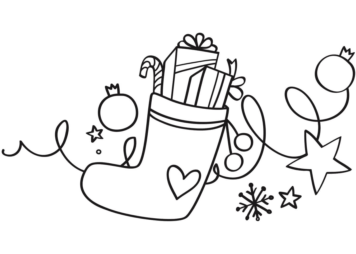 Free Printable Christmas Stocking Coloring Page Download Print Or Color Online For Free