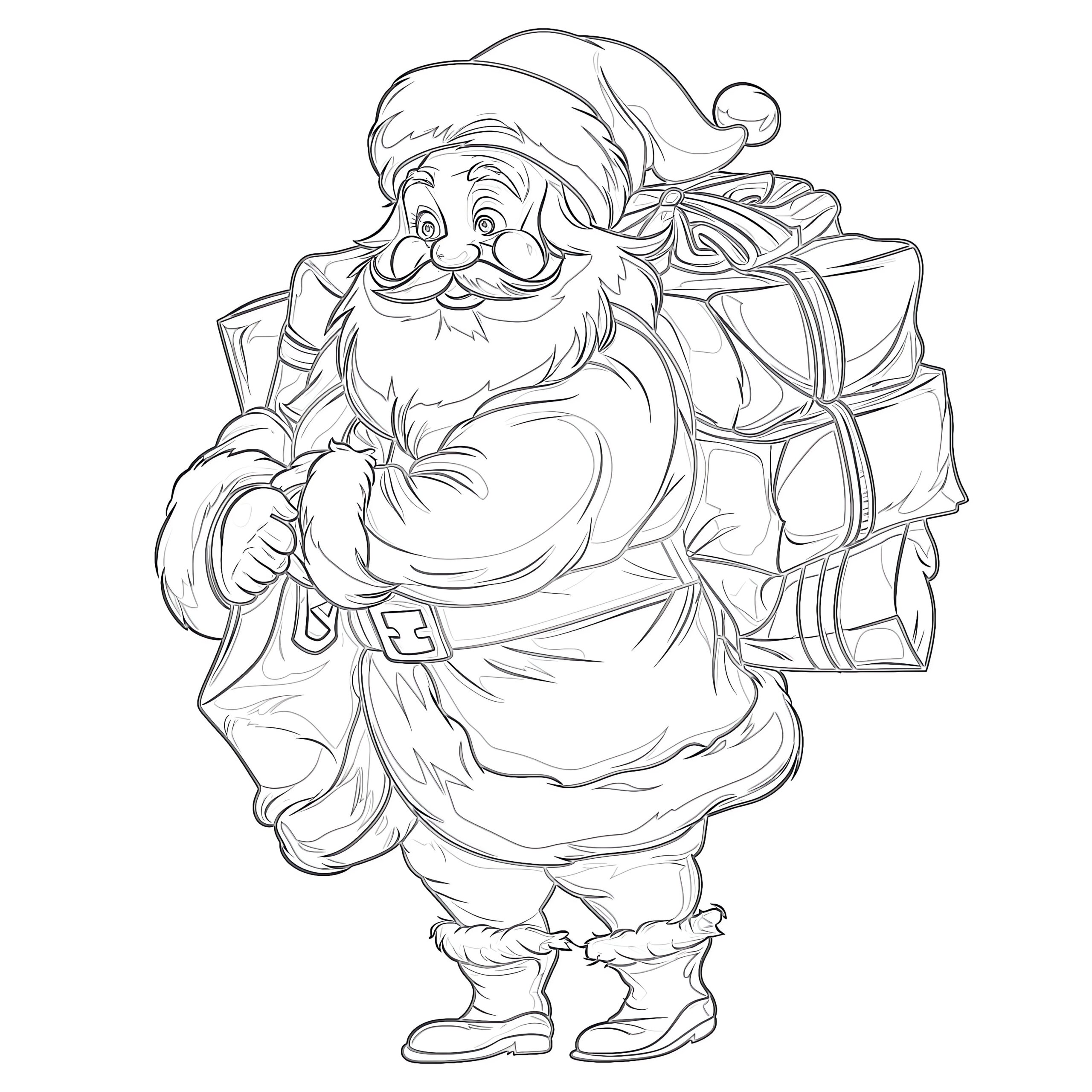 Free Printable Coloring Pages Of Santa Claus Coloring Pages Mimi Panda