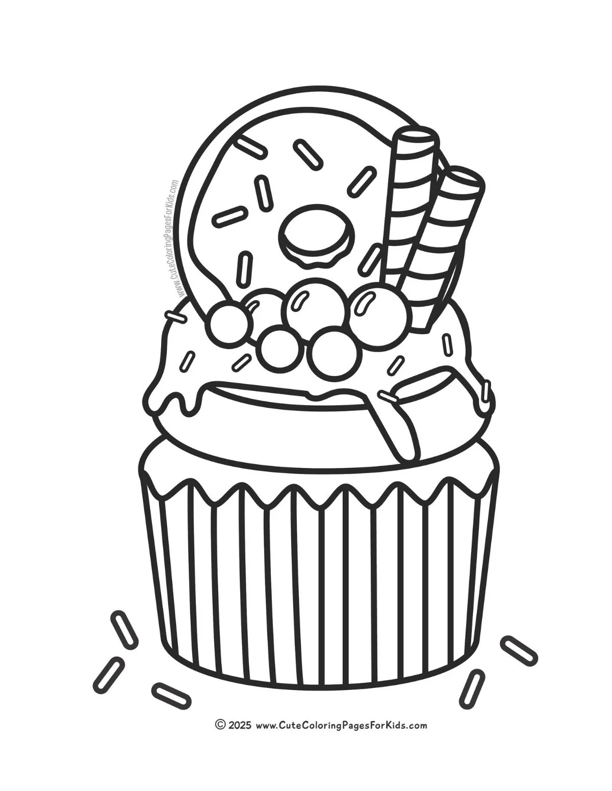 Free Printable Cupcake Coloring Pages Cute Coloring Pages For Kids