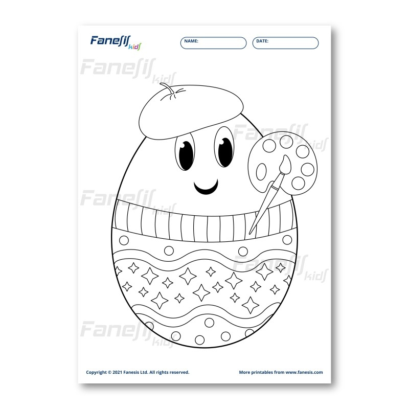 Free Printable Easter Egg Color Pages Free Printable Easter Egg Color Pages