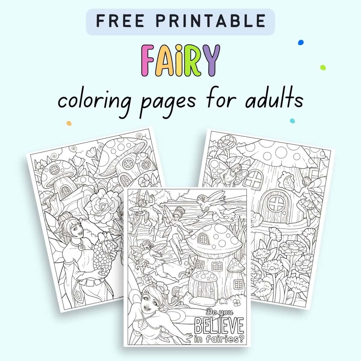 Free Printable Coloring Pages For Adults Fairies Free Printable Coloring Pages For Adults Fairies