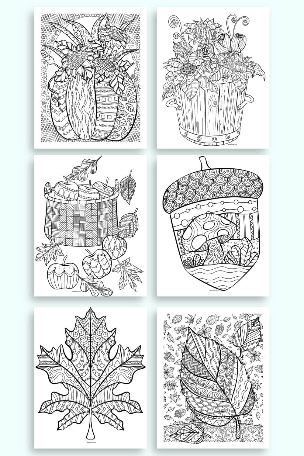 Free Printable Fall Coloring Pages For Adults The Artisan Life