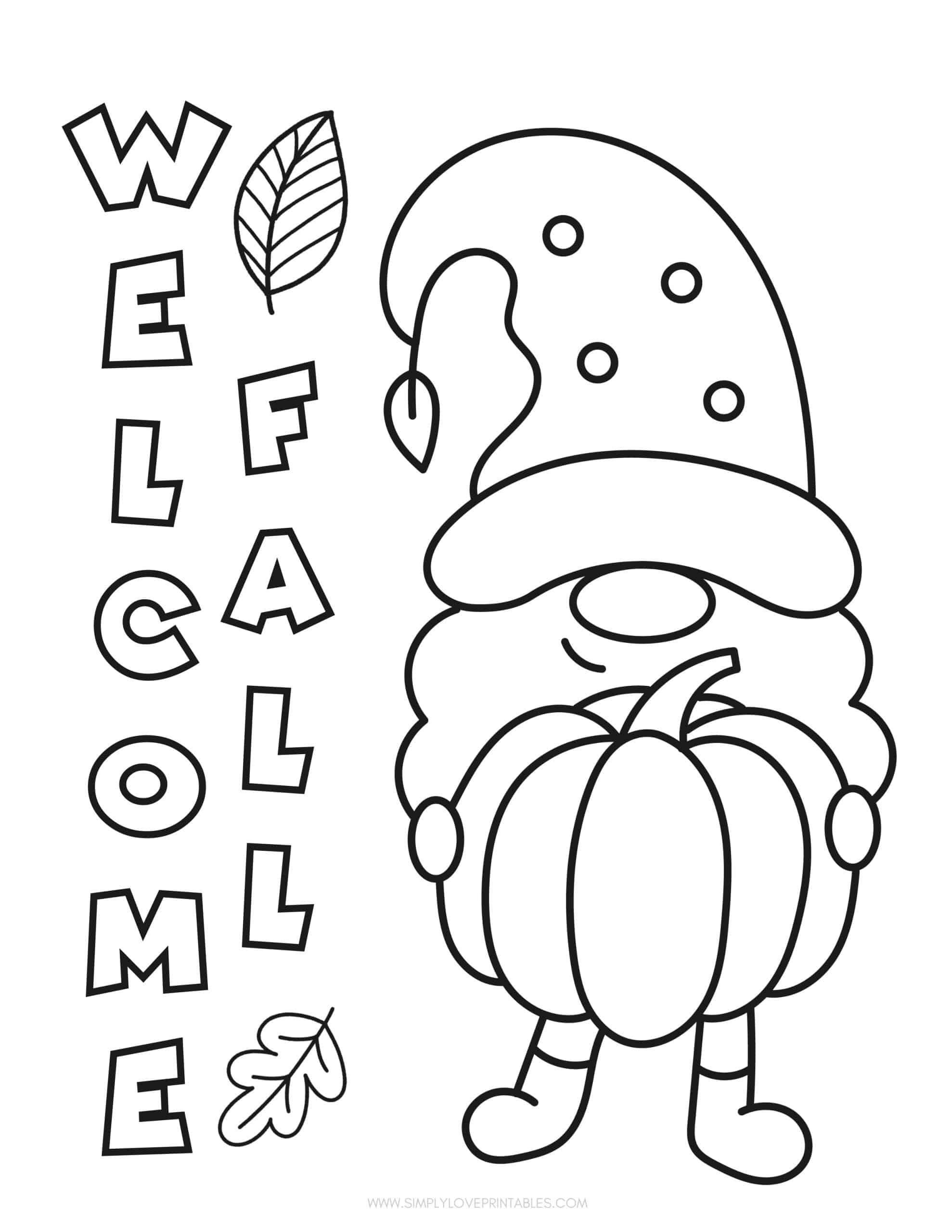 Free Printable Fall Coloring Pages Simply Love Printables