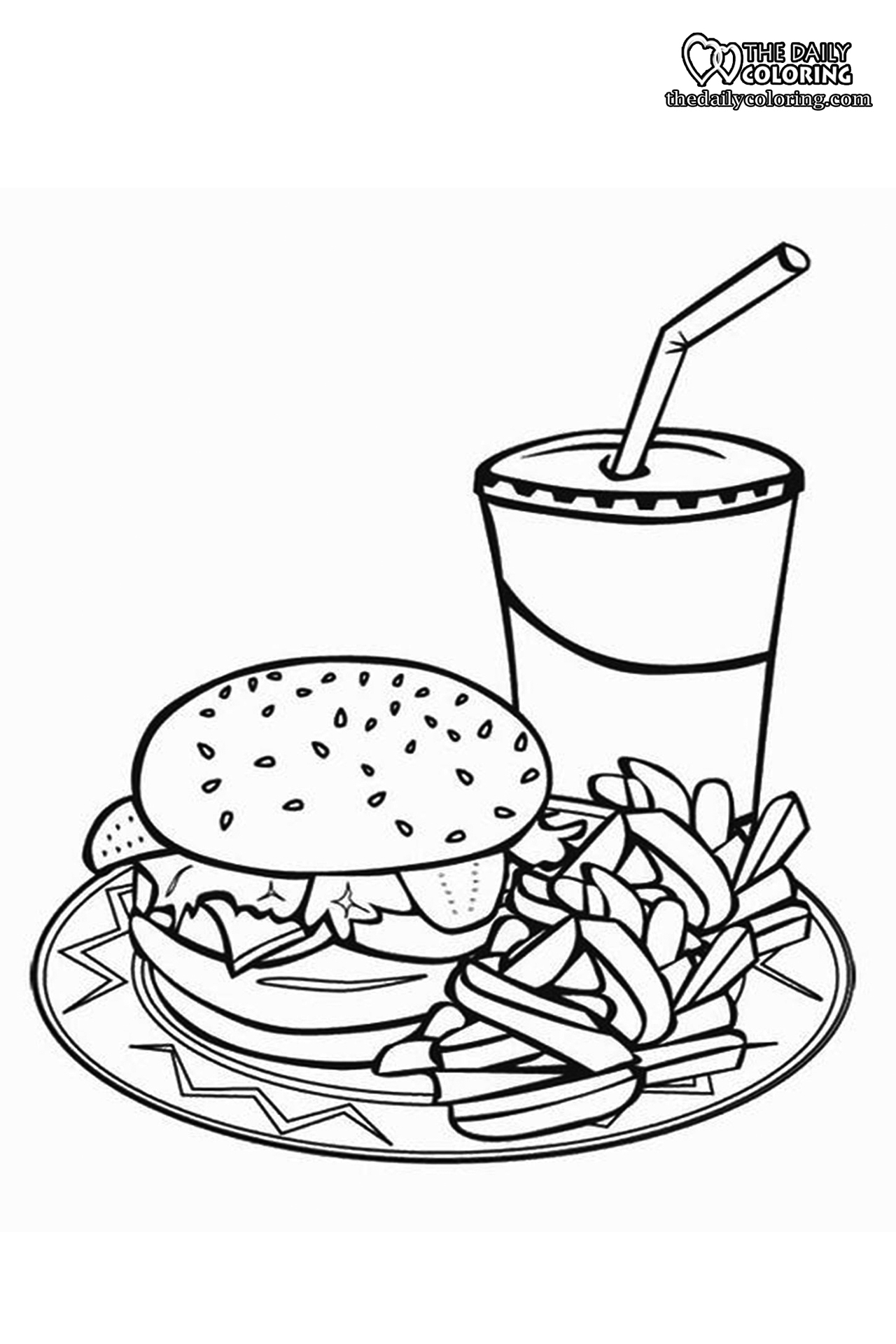 Food Coloring Pages Free