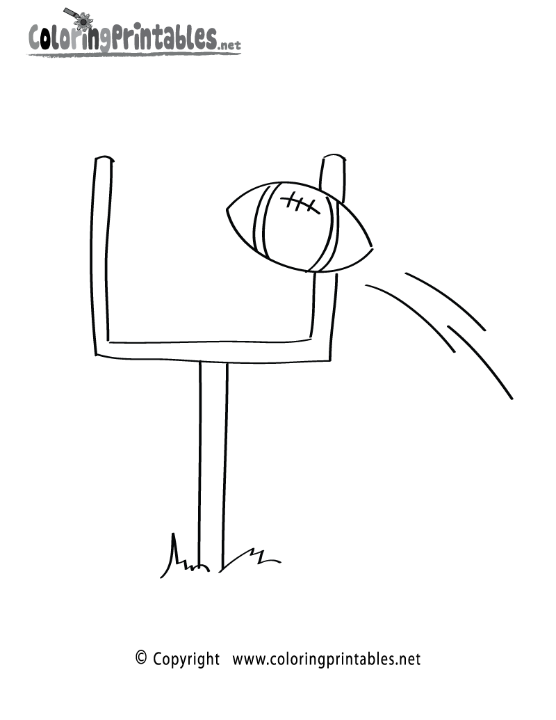 Free Printable Football Coloring Page