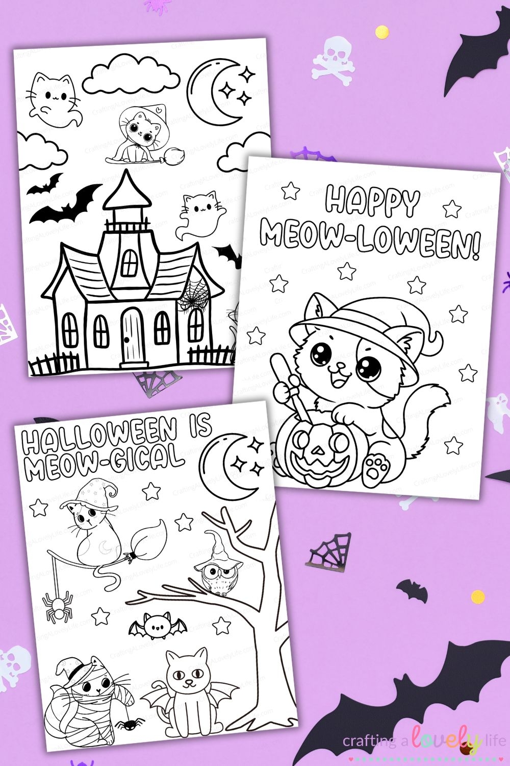 Free Printable Halloween Cat Coloring Pages Free Printable Halloween Cat Coloring Pages