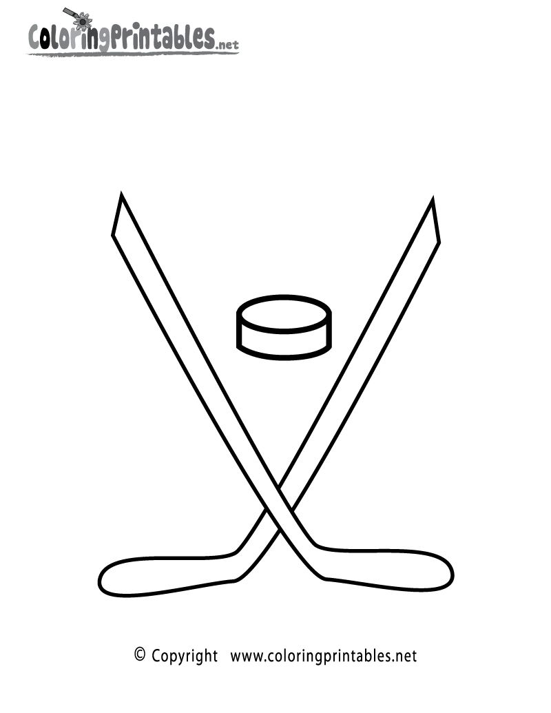 Free Printable Hockey Coloring Page Free Printable Hockey Coloring Page