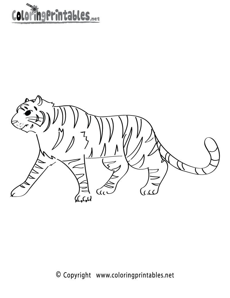 Free Printable Jungle Tiger Coloring Page Free Printable Jungle Tiger Coloring Page