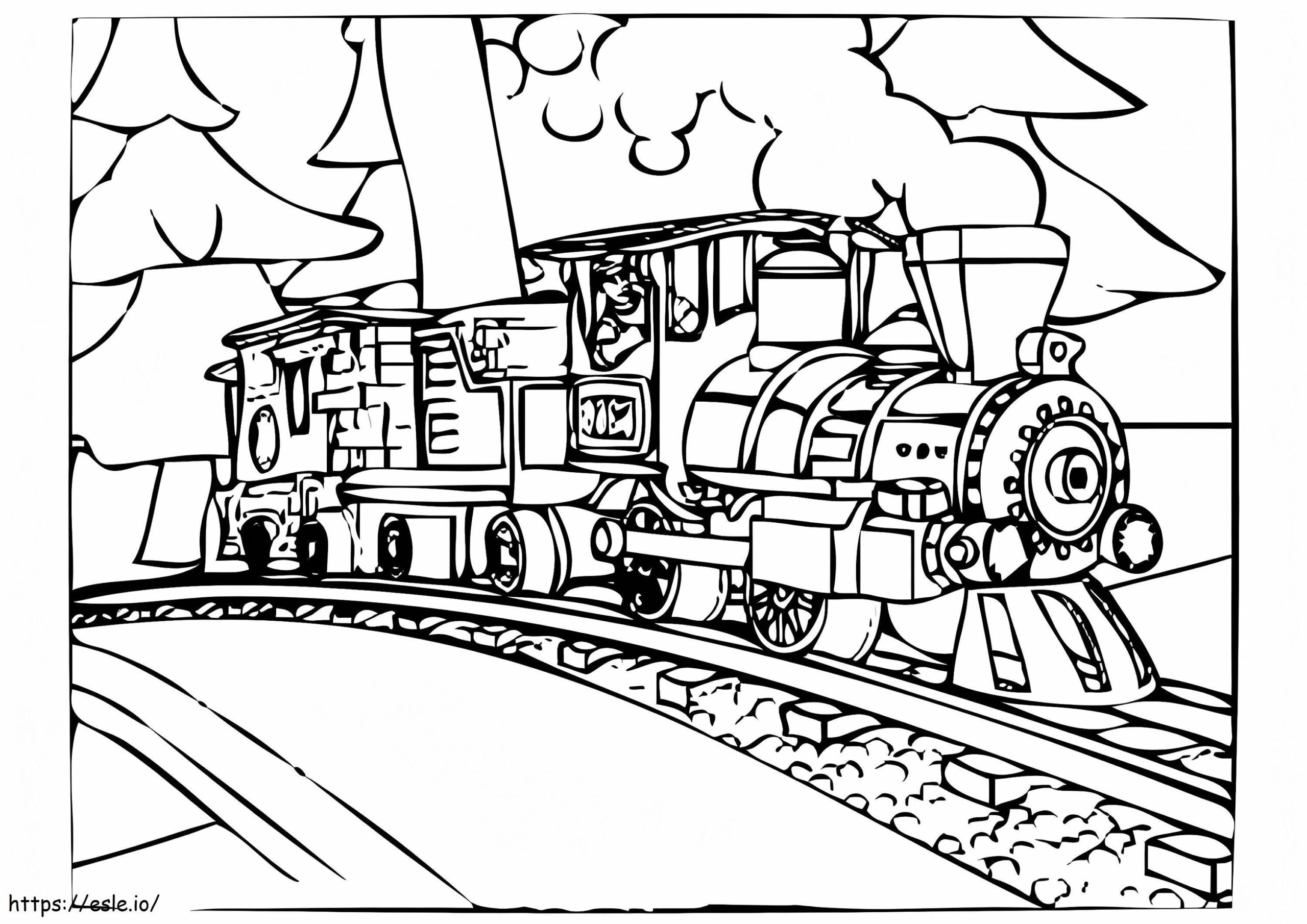 Free Printable Polar Express Coloring Page