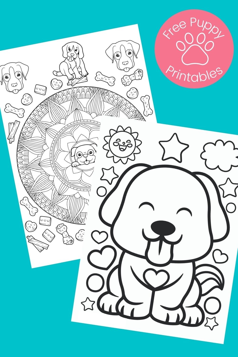Free Printable Puppy Coloring Pages Crafts Kids Love
