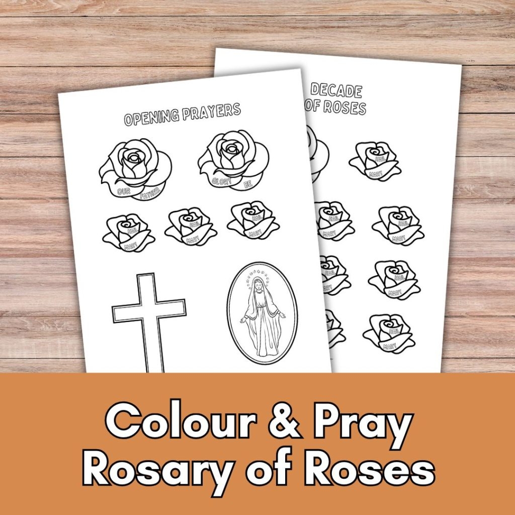 Free Printable Rosary Coloring Pages