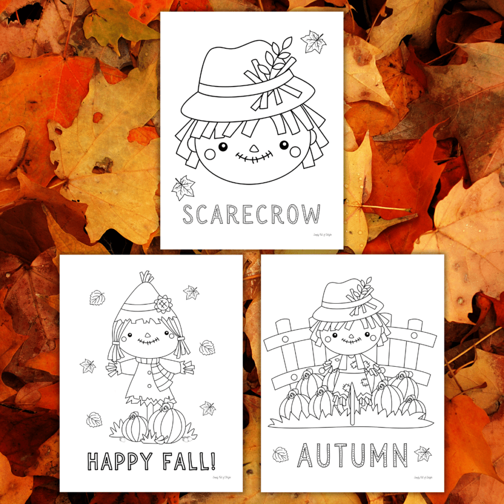 Free Printable Scarecrow Coloring Pages For Kids Simply Full Of 