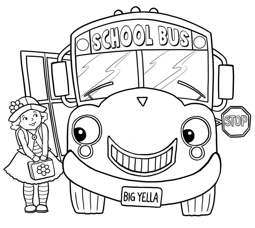 Bus Printable Coloring Pages