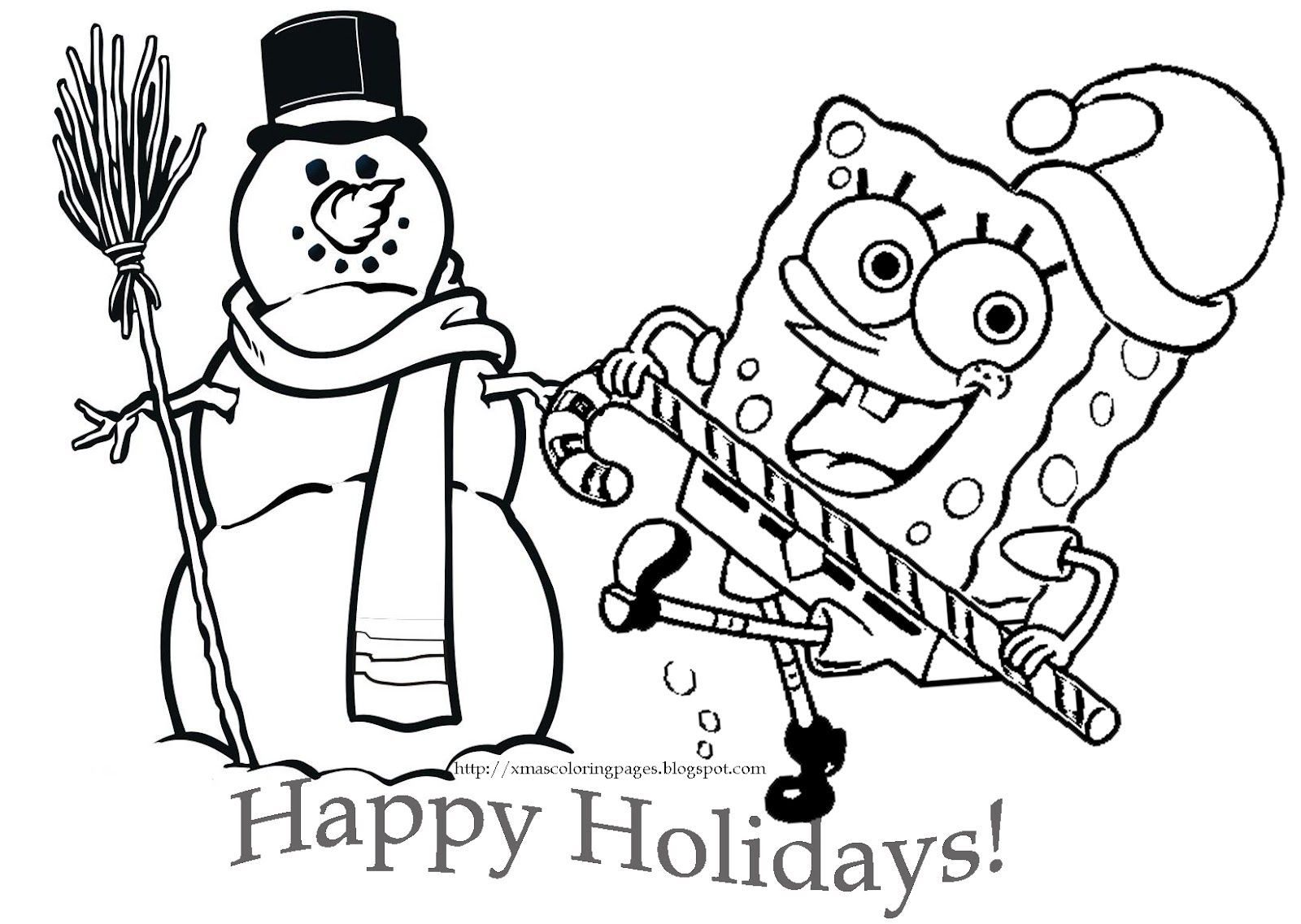 Free Printable Spongebob Christmas Coloring Pages 736805 Free Printable Spongebob Christmas Coloring Pages 736805