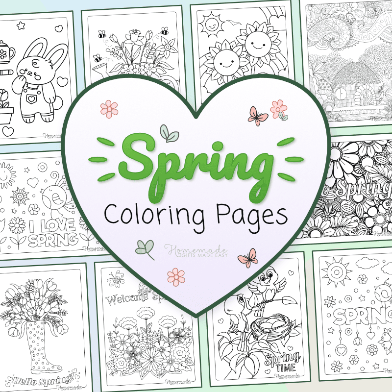 Free Spring Coloring Page
