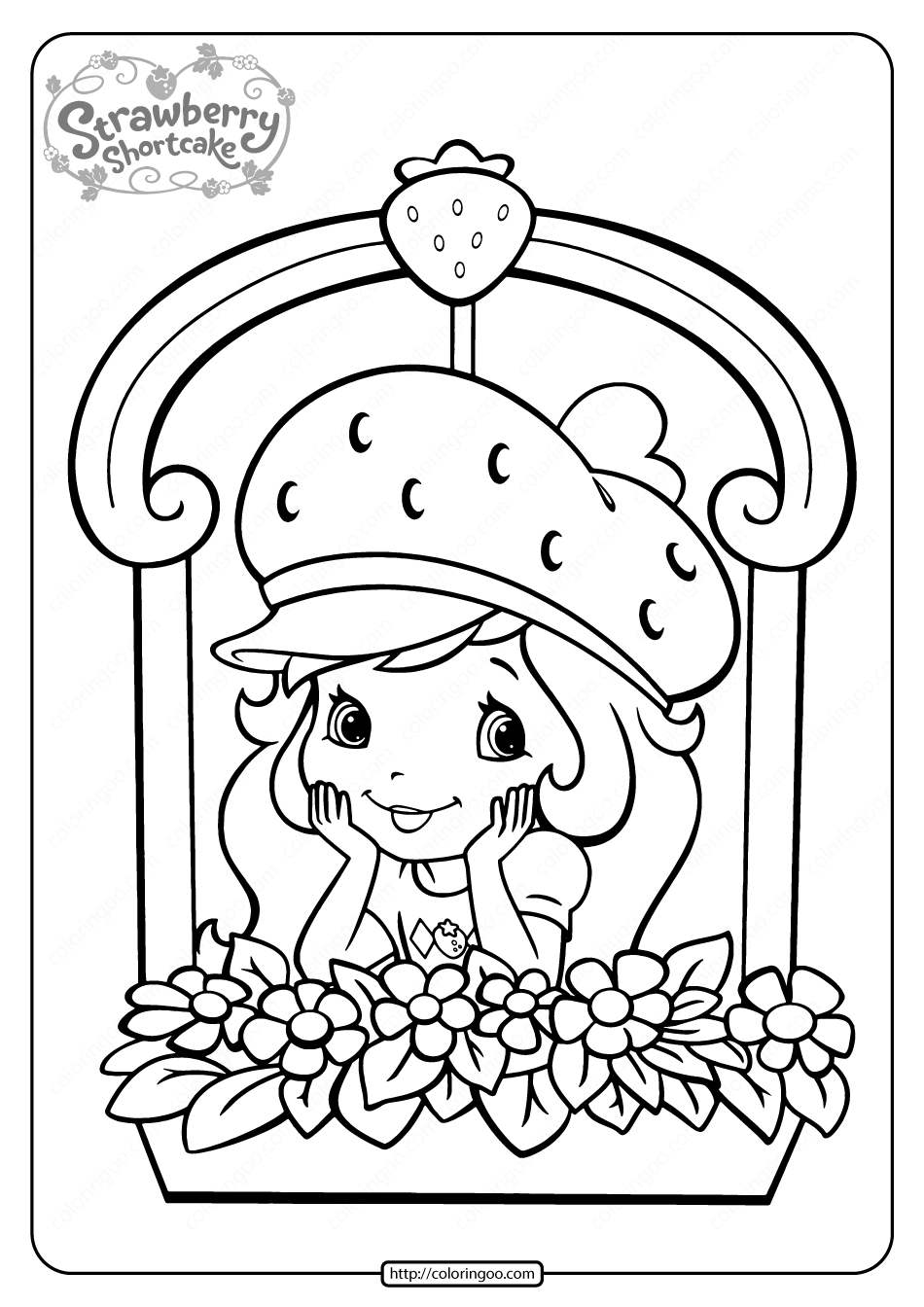 Free Printable Strawberry Shortcake Coloring Page 10 Free Printable Strawberry Shortcake Coloring Page 10